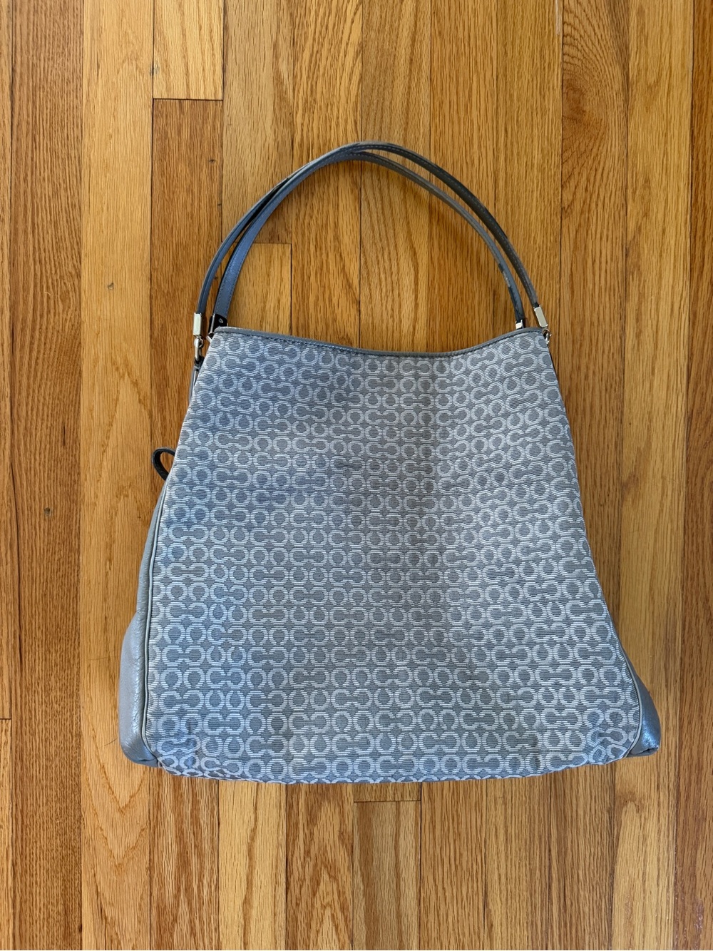 COACH Vintage Op Art Handbag Interior - Deep Raspberry Lining